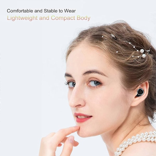 Trådlösa Hörlurar Bluetooth 5.3 HiFi Stereo Djup Bas Touchkontroll IPX7 för Smartphone Sport Träning