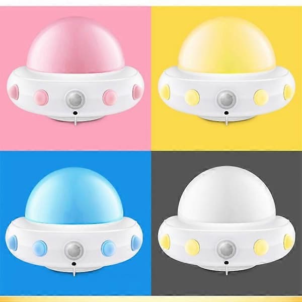 UFO Fjernkontroll USB-Lading Nattbordslampe Smart Sensor LED Atmosfærelys