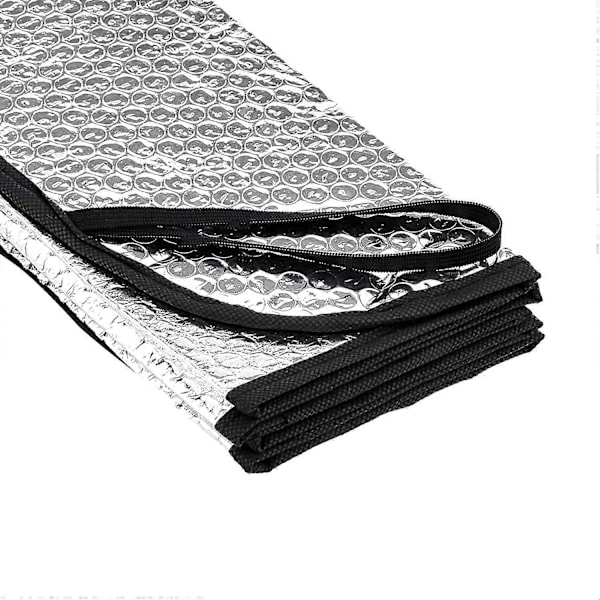 2 st Vikbara Anti-UV Solskydd för Främre Vindruta 140 x 70 cm Tjocklek 2 mm