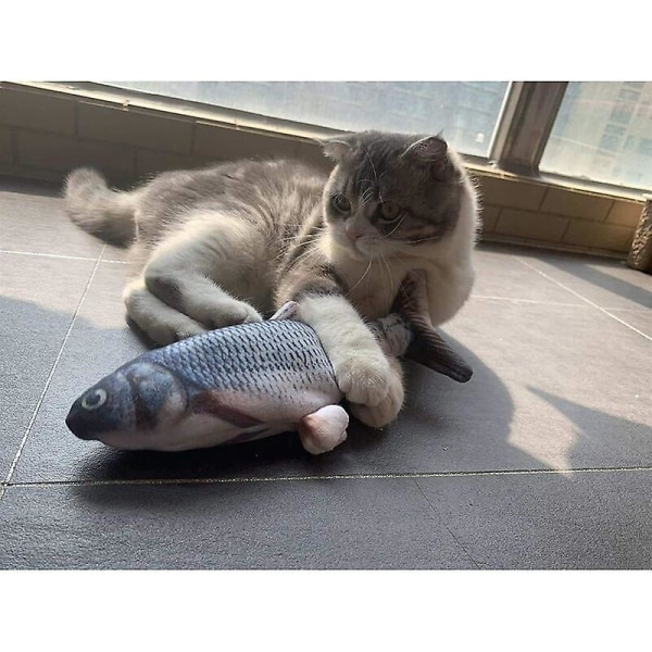 Cat Fish USB Uppladdningsbar Moving Simulation Elektronisk fisk
