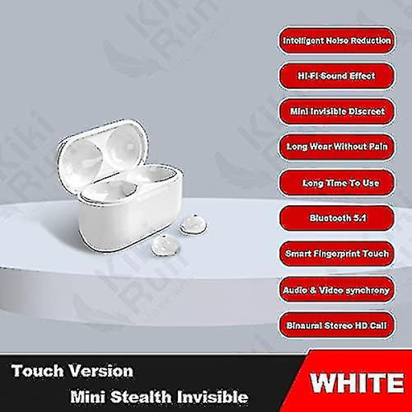Usynlige Ørepropper Mini Skjult Bluetooth Headset Skjulte Mini Trådløse Øretelefoner Usynlige