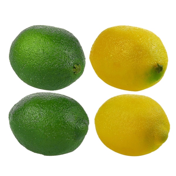 Stora konstgjorda citroner och limefrukter, realistisk inredning