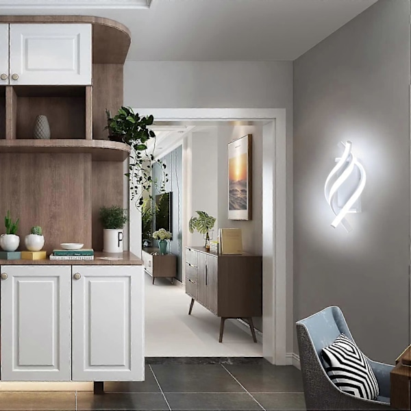 Spiral Moderne LED Vegglamper for Soveromsbelysning