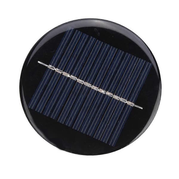20244 STK 6V 80MM Diameter Rund Bærbar Stabil Effektiv Polykrystallinsk Silisium Solcellepanel