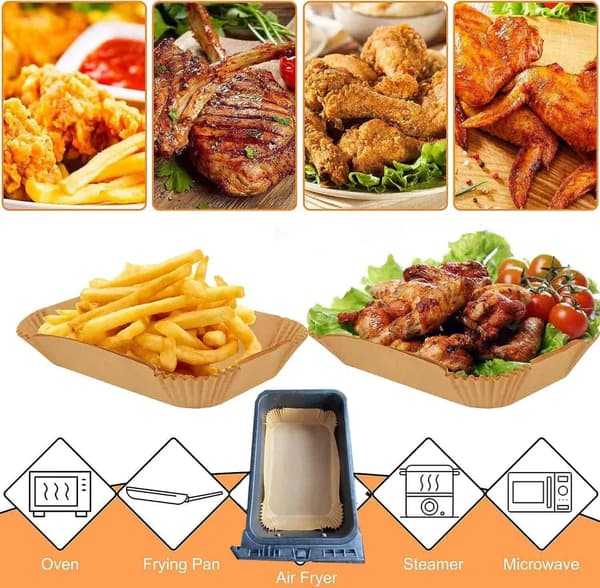 Bagepapir, 100 stk., til Ninja AF300EU airfryer