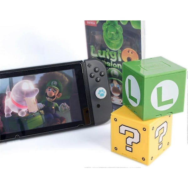 Spelkortsfodral för Switch, Spelkortshållare för Nintendo Switch-spel med 16 fack (Gul)