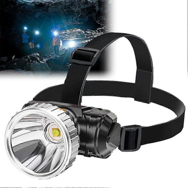 LED Hodelykt Hodelykt Hodelykt Lommelykt Camping Fiske Oppladbar