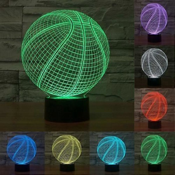 Basketboll Stil 3D Touch Switch Kontroll LED-Lampa