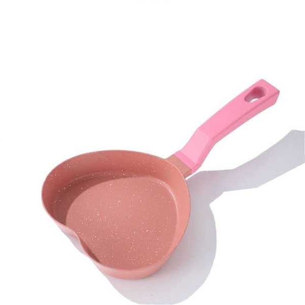 Mini Non-stick Hjärtsformad Granitbelagd Äggpanna för Ägg Pannkakor