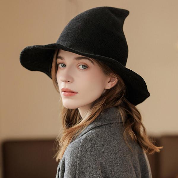 Modern ull Jul fest häxhatt vinter varm hatt Grey
