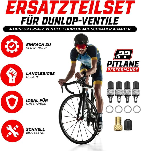 22-delt cykelventil reparationssæt i sølv, 24mm x 10mm x 9mm