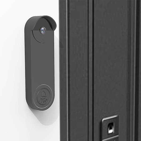 Suojakotelo Google Nest -ovikellolle - Sopii Google Nestille (Musta)