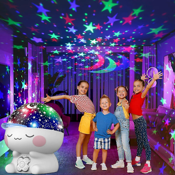 Nattlampa projektor för barnrum med 3 timers, Baby Star projektor nattlampa