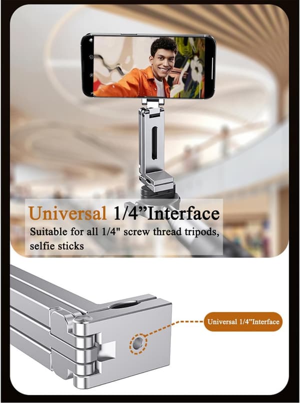 Magnetisk stativ for iPhone 16/15/14/13/12 Plus Pro Max-serien, mini magnetisk telefonstativ i aluminium for iPhone og MagSafes, 360°