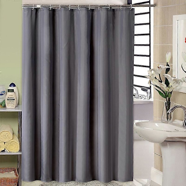180*200cm tykt polyester monokromatisk bruseforhæng