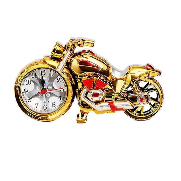1 st Retro Ornament Tålig Motorcykel Klocka Bordsklocka Kreativ Klocka för Butik Sovrum Vardagsrum