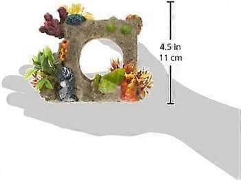 Polyresin Cube Habitat Akvarium Dekor Liten 12 x 11.5 x 11 cm