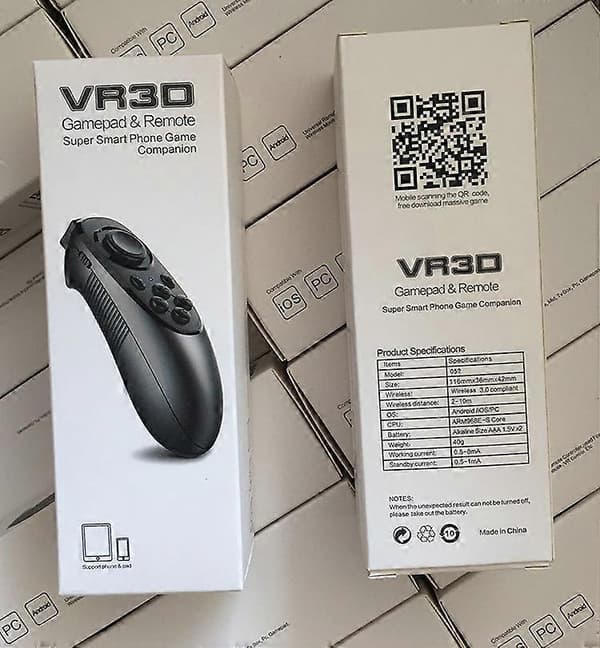 vr fjernkontroll bluetooth håndtak gamepad android telefon trådløs bluetooth