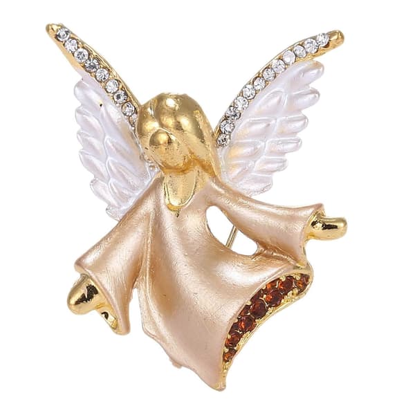Kristal Engel Broche Nål - Elegant Smykkegave til Kvinder?