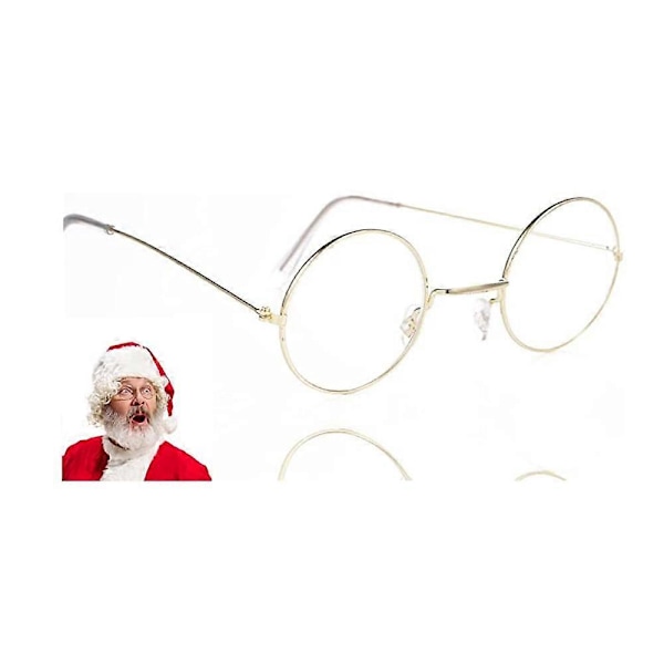 Runde julemandsbriller til julemandskostume
