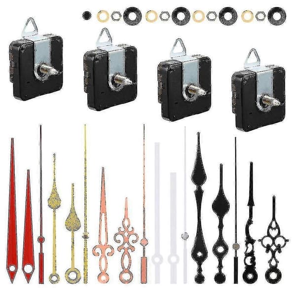 4 stk. væg quartz ur mekanisme reparationsudskiftning