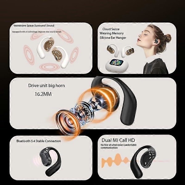 Bluetooth-kuulokkeet ylellisellä nahkapinnalla ja erittäin pitkällä akunkestolla