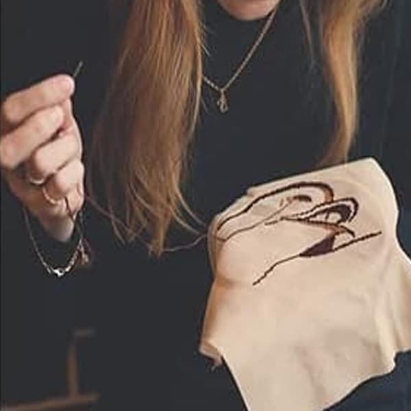 Broderitrådsett - tråd i 8 farger, for DIY-broderi, bomull