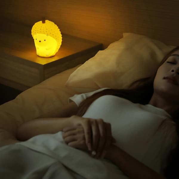 5V1A 3.5W Durian Silikone Lampe Blødt Natlys Farverigt Gradient Lys 30 Minutters Timer