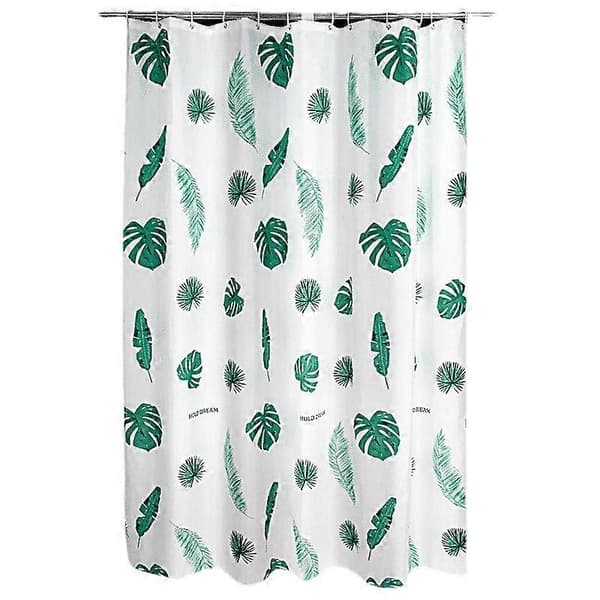 Grovblad Tjockt Vattentätt Duschdraperi 180*200cm