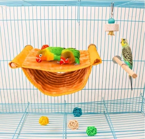 Hamsterhenge Rotte Fugl Papegøye Hengende Varm Seng Hus Bur