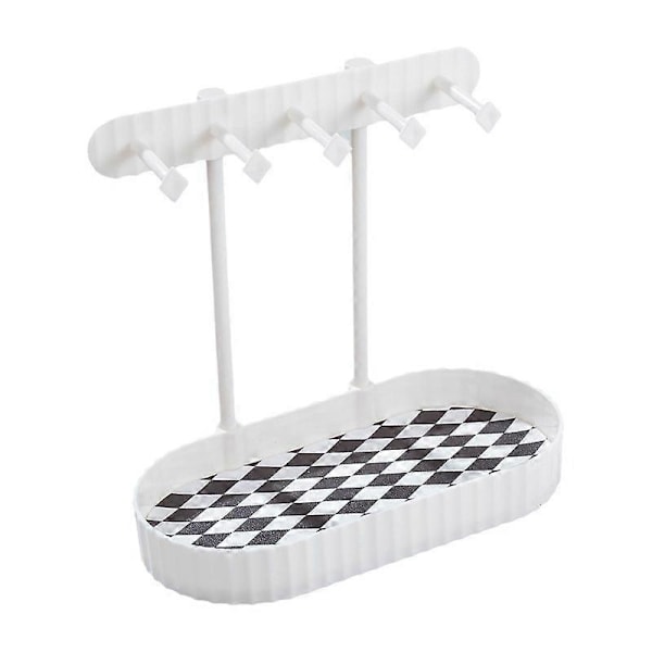Grid-mønstret Smykkeorganisator - Halskæde & Armbånds Display Stand