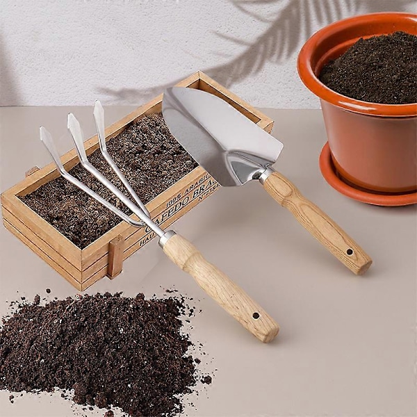Slitesterk hagespade i rustfritt stål, korrosjonsbestandig design for langvarige hageoppgaver