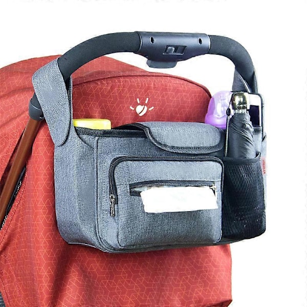 Baby Klapvogn Taske Bæretaske Bærbar Messenger Taske Universal Barnevogn Organizer Opbevaring Håndtaske