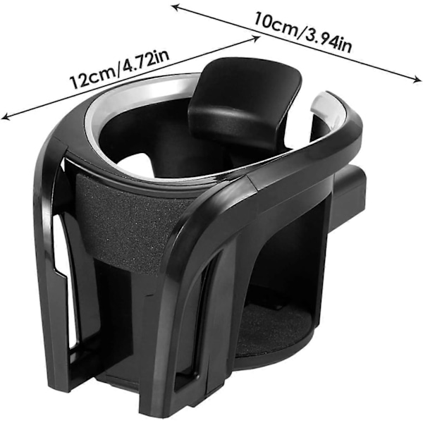 2 i 1 Multifunksjonell Bilkoppholder med Bilventil Telefonholder for Vannkopp, Vannflaske, Tumbler og Drikkekartong, Flaskeholder