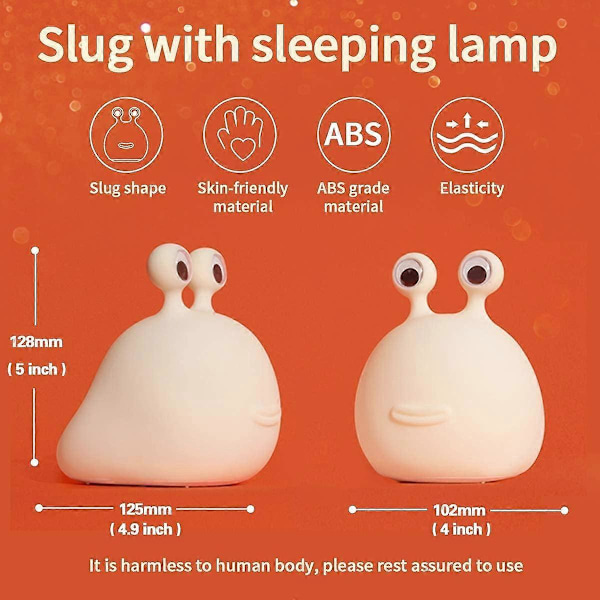 Squishy Silikone Blød Sød Dyre Natlampe til Soveværelse Børneværelse