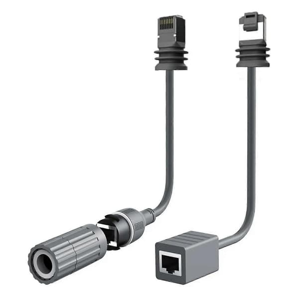2 stk. Starlink Gen3 V3 Rektangulær Satellitt Ethernet Kabeladapter 1000 Mbps RJ45 Konverter