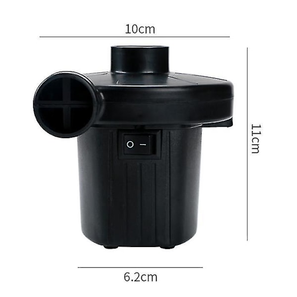 Elektrisk Luftpumpe, Bærbar Luftmadrasspumpe for Oppblåsbare Bassengleker, Pumpe for Oppblåsing/Tømming Perfekt for Utendørs Camping, Oppblåsbare Puter