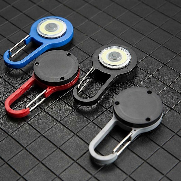 Røde Clip-on Hundelygter 2 Stykker Vedhæng Hundelampe 3 Lysindstillinger med USB Genopladelige Lysende Hundehalsbånd Vandtæt LED Nødlygte til H