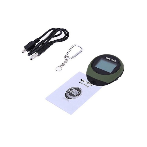 Mini Kannettava GPS-navigointivastaanotin Ulkoiluun, Retkeilyyn, Elektroninen Pituus- ja Leveysaste- sekä Korkeusnavigointi