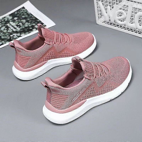 (Pink EU40) Dame Ortopædiske Sneakers Svangstøtte Plantar Fasciitis Ortopædiske Diabetiske Vandresko Komfortable Afslappede Dame Atletiske Sko