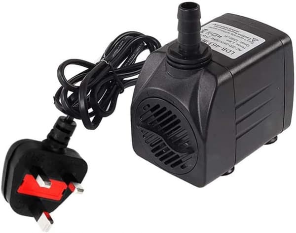 Dränkbar pump, tyst pump med fontänpump med 1,5 m sladd, 2 munstycken GXY SZRH A-C