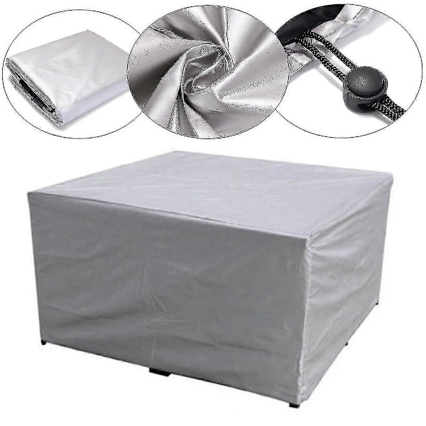 (130x130x75cm) 75 Kokoa Vedenpitävä Ulkokalusteiden Suojapeite Puutarhakalusteille, Sateen- ja Lumisuoja Tuoleille