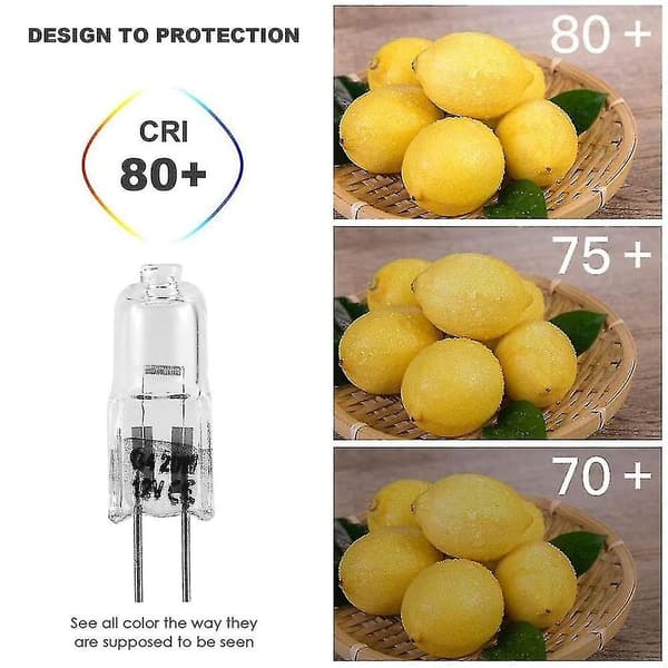 20 st G4 halogenlampor, 20W 12V halogenlampor 2 stift klar lampa, för spisbelysning, signa