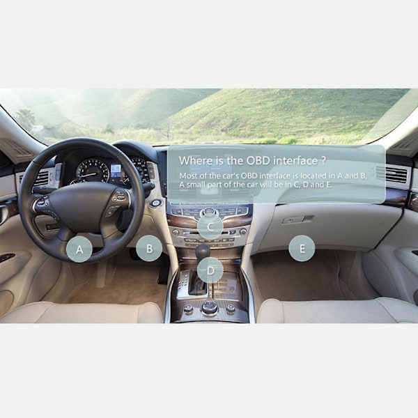 Kompatibel med ELM327 Bluetooth bilskanner Mini Auto Detector