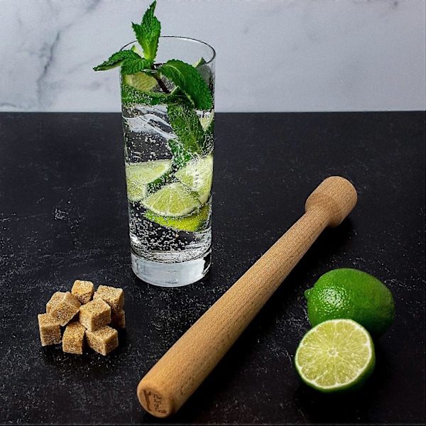12\" Cocktail Muddler i Hårdträ - Barverktyg för Mojitos