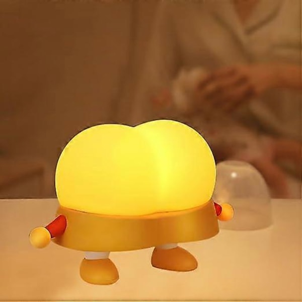 Bagbelyst USB Genopladelig Natlampe Baby Natlampe Justerbar 3 Lysstyrker Tidsindstilling Baby Sovelampe Soveværelse Studieværelse Sov Natlampe