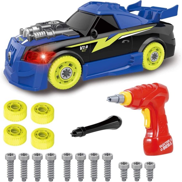 Pup Go Take Apart Toy Racing Car Leksaker (4 reservskruvar ingår)