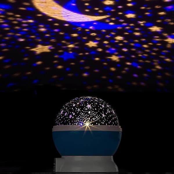 Natlampe Lampmoon Stjerne Natlampe roterende stjerneprojektor