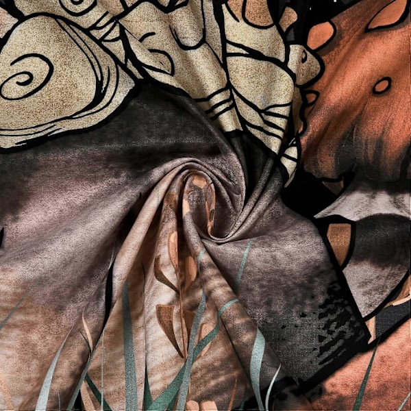 Mushroom Tapestry Black Forest Snail Hengende Måne Stjerner Planter Veggduk Veggkunst Tapestry for Soverom Stue 150x130cm