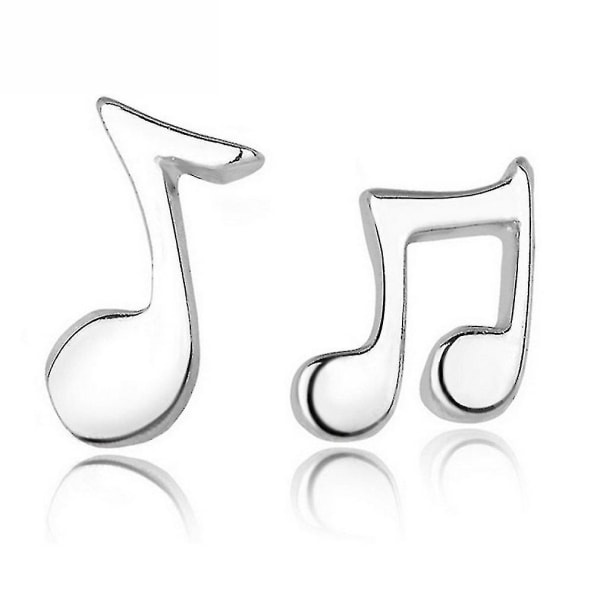 öronproppar i silver musikalisk notformad legering Silver-
